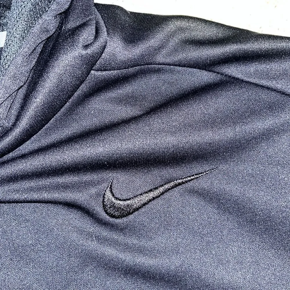 Mens Black Red Nike Therma Fit Swoosh Fleece Hooded Hoodie Jacket Sweatshirt XL